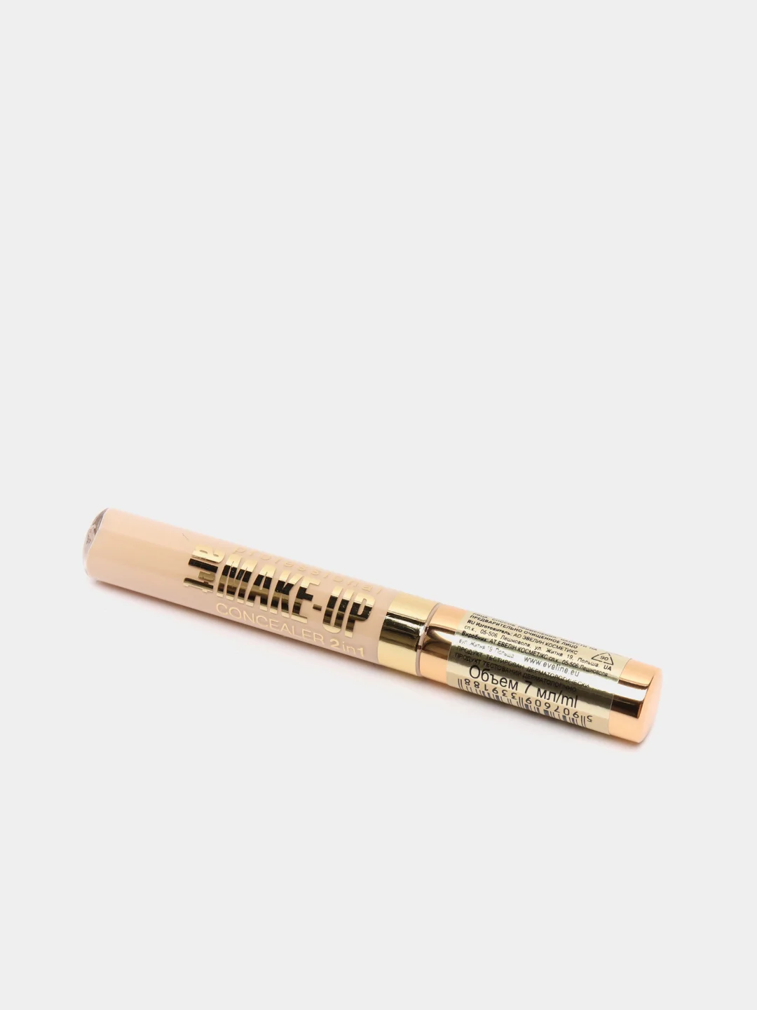 Eveline Cosmetics Корректор для лица 2 в 1 Art Make-up Professional,тон 04 Светлый, 7 мл