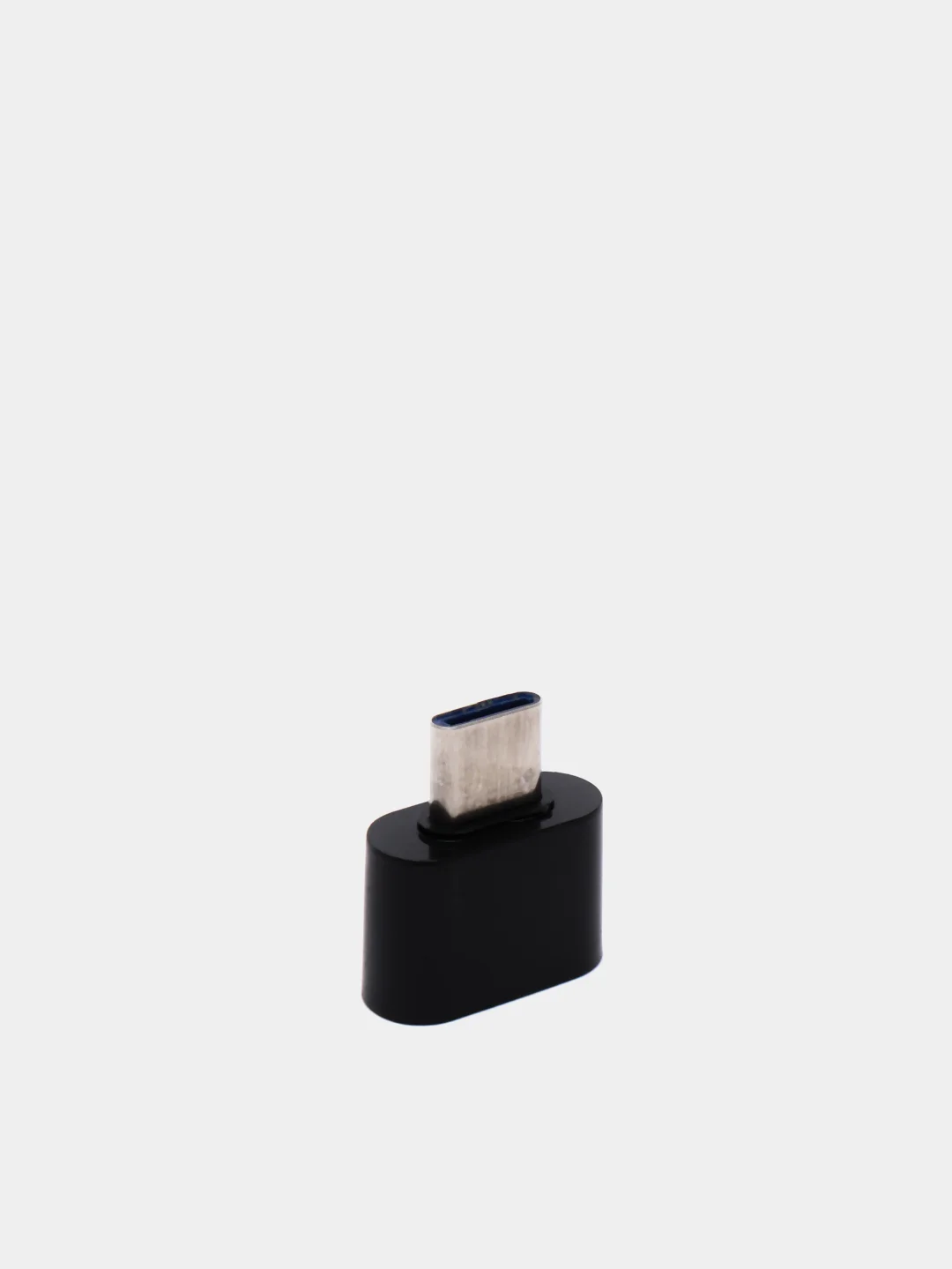Черный otg переходник USB на Type-C (USB мама-Type-C папа)