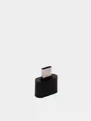 Черный otg переходник USB на Type-C (USB мама-Type-C папа)