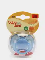 Синий соска-пустышка Baby Land силиконовая круглая, 0 мес+