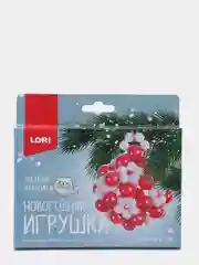 Набор для творчества. Новогодняя игрушка. Плетение из бусин: Рождественский мотив. Lori