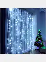 Белый гирлянда штора, занавес, LED, светодиодная гирлянда-занавес