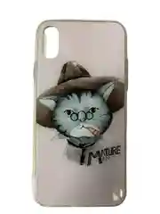 Розовый чехол для iPhone X iPhone XS стекло и силикон