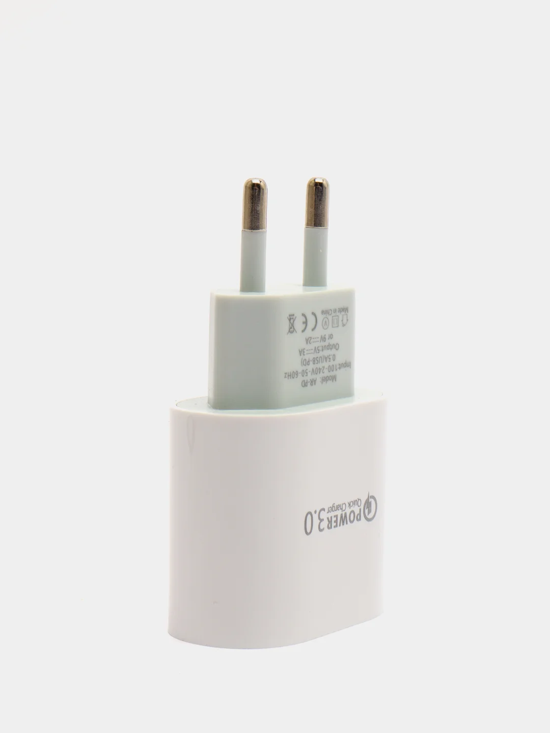 Белый сетевое зарядное устройство USB Type-C  , 3A