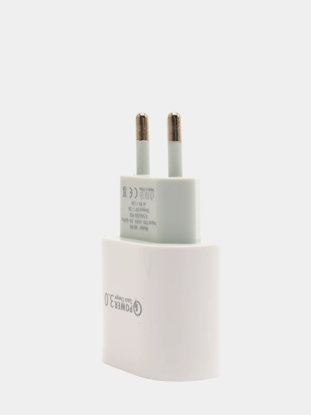 Белый сетевое зарядное устройство USB Type-C  , 3A