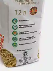 Древесный наполнитель 12л- вес 4,5 кг чистые лапки