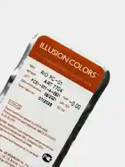 Белый карнавальные цветные линзы Illusion Rio, 8, 6, 3 месяца, 2 блистера
