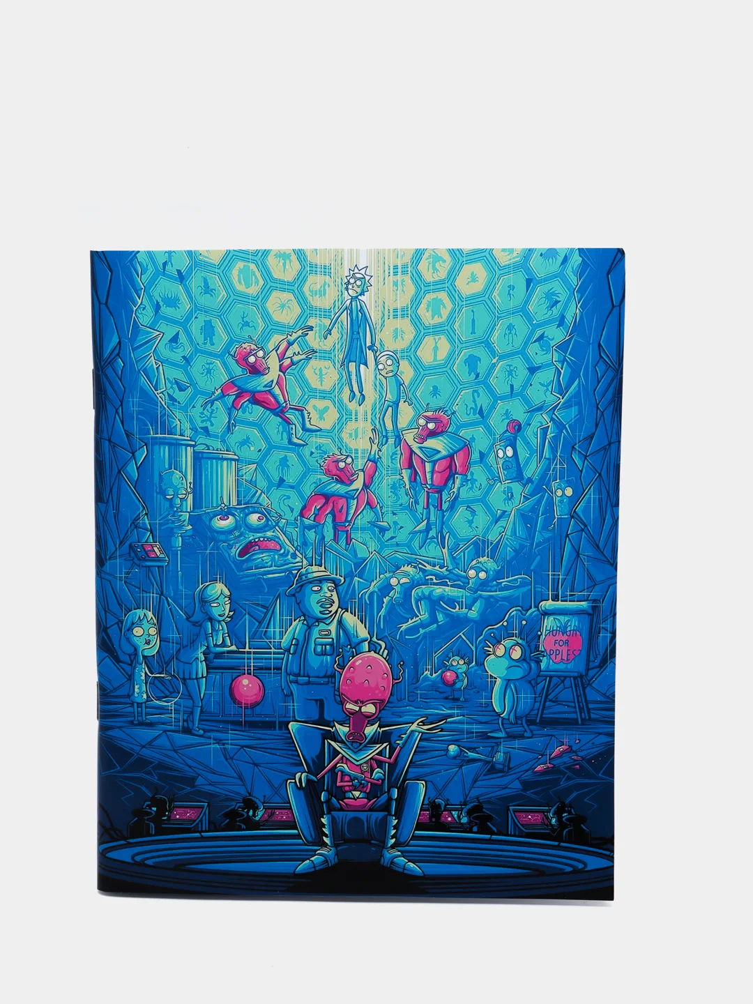 Зеленый тетрадь Рик и Морти. 60 листов (4 вида) (Rick and Morty)