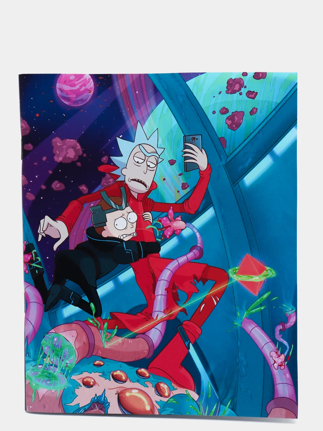 Красный тетрадь Рик и Морти. 60 листов (4 вида) (Rick and Morty)