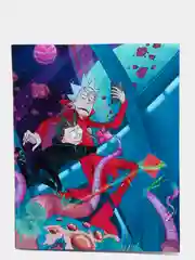 Красный тетрадь Рик и Морти. 60 листов (4 вида) (Rick and Morty)
