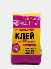 Клей обойный "Quality" индикатор / для всех типов обоев 200г