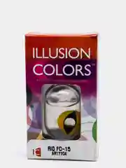 Лимонный карнавальные цветные линзы Illusion Rio, 8, 6, 3 месяца, 2 блистера