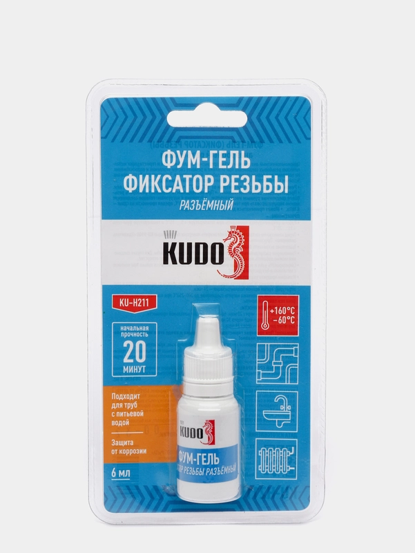 Фум-гель KUDO (фиксатор резьбы)
