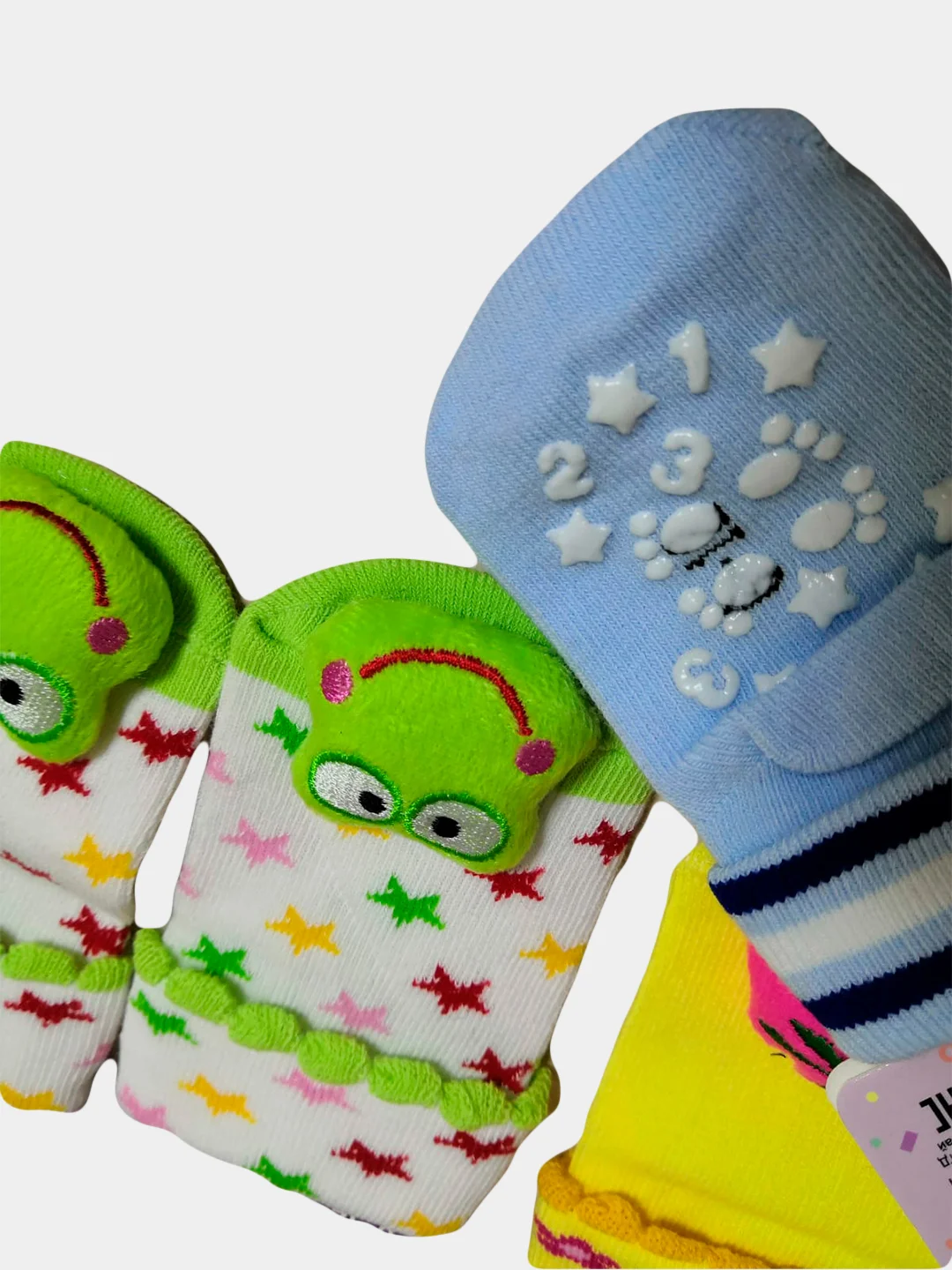 Носки детские с игрушкой, с антискользящей подошвой