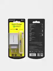Быстрая зарядка для Samsung A20, A30, A31, A32, A50, A51, A52, A71, A72 (блок + кабель)