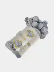 Серый плед "Бубон" / 5 цветов