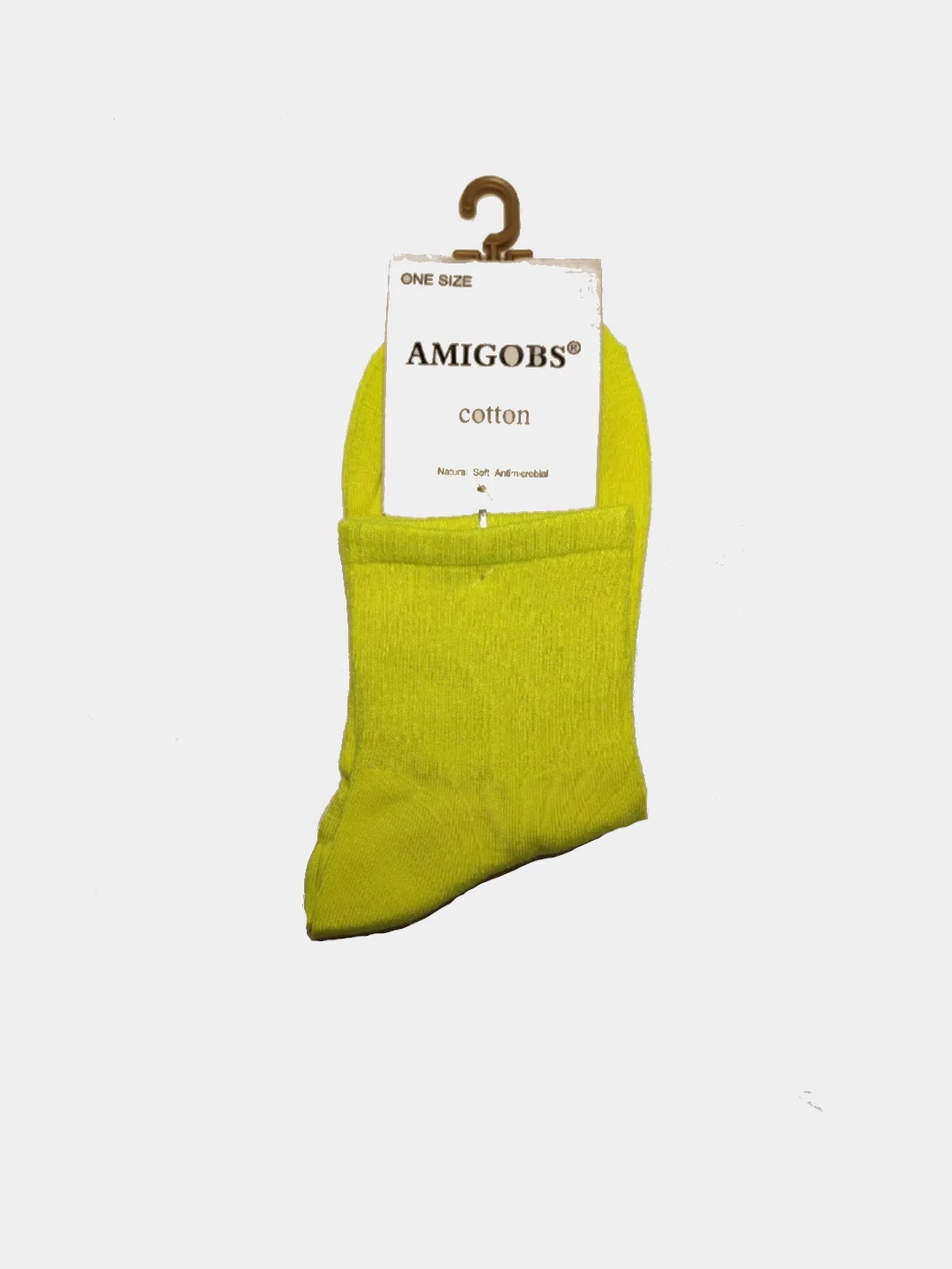 Лимонный носки унисекс Amigobs неоновые однотонные