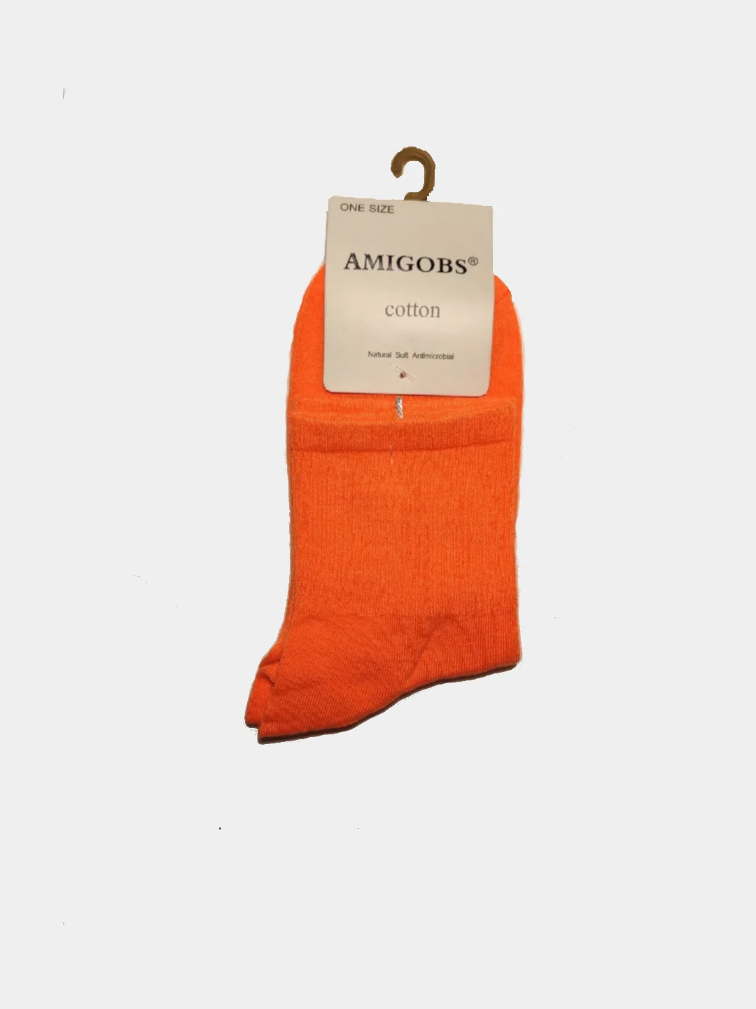 Оранжевый носки унисекс Amigobs неоновые однотонные