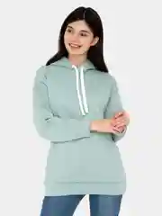 Мятный толстовка женская
