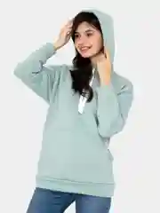 Мятный толстовка женская