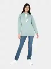 Мятный толстовка женская
