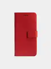 Алый кожаный PU чехол книжка Xiaomi Redmi Note 10 4G / Redmi Note 10S, Редми нот 10