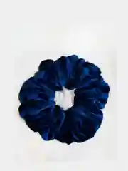 Синий резинка бархатная
