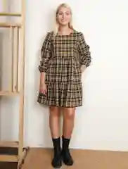 Горчичный платье женское