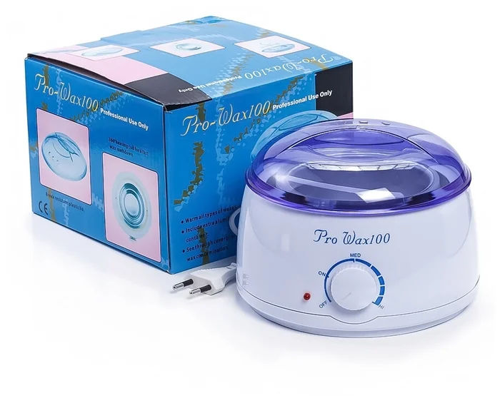 Фиолетовый воскоплав баночный для депиляции горящим воском PRO-WAX 100