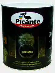 Грунт-эмаль по ржавчине 3 в 1, краска по металлу Picante TRIOMIX RAL-9003 белая, 2,5 кг