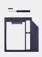 Черный адаптер Салазки для SSD / HDD 2,5" в разъем DVD привода
