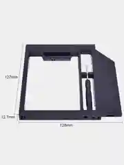 Черный адаптер Салазки для SSD / HDD 2,5" в разъем DVD привода