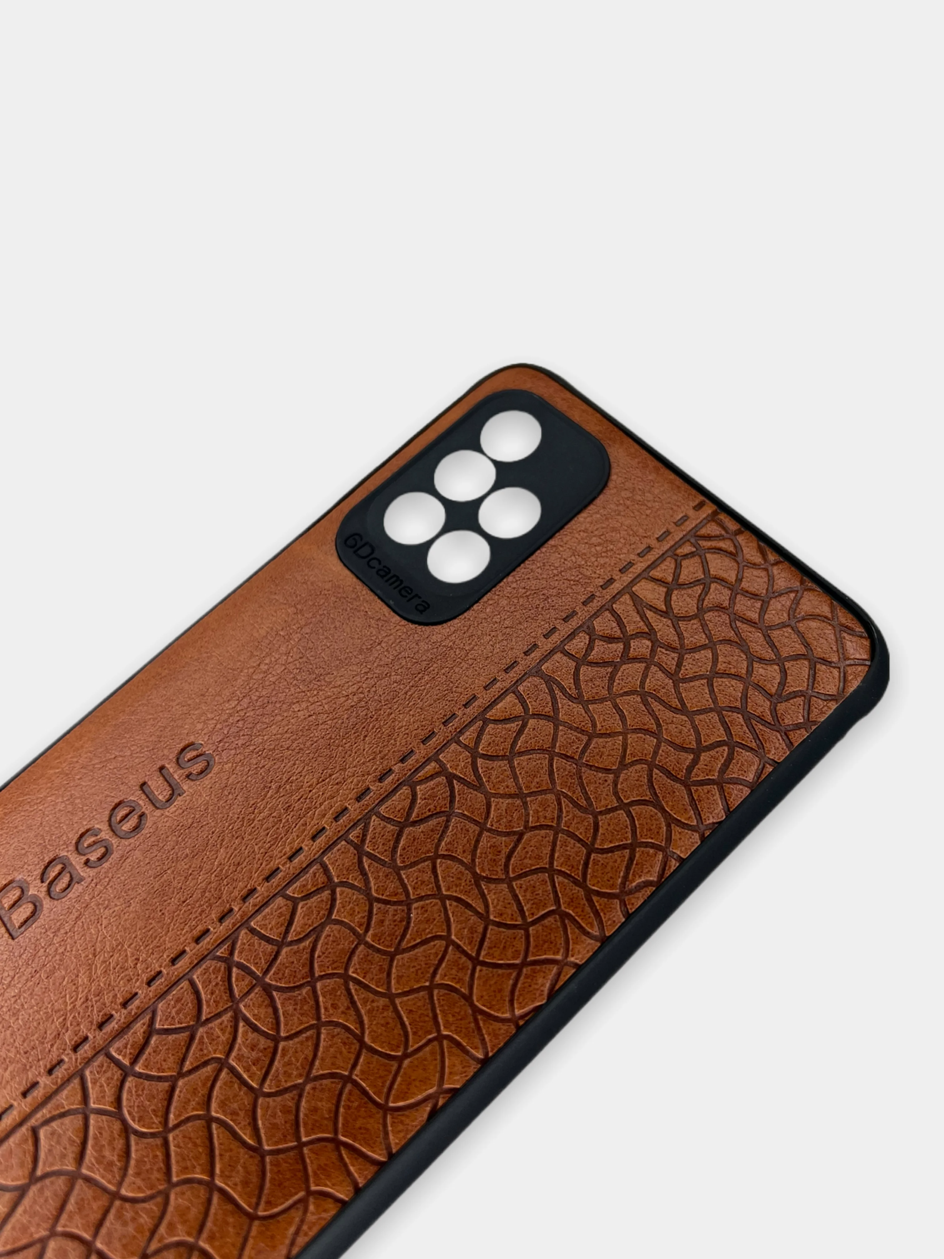 Угольный чехол Samsung Galaxy A51, Самсунг Галакси А51 из эко кожи Baseus