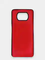 Красный чехол Xiaomi Poco X3 NFC / Poco X3 Pro, Сяоми Поко Х3 силиконовый, имитация кожи, Baseus