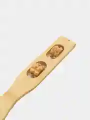 Деревянная чесалка для спины с массажёром, массажными роликами