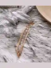 Серебряный двухслойное ожерелье-чокер