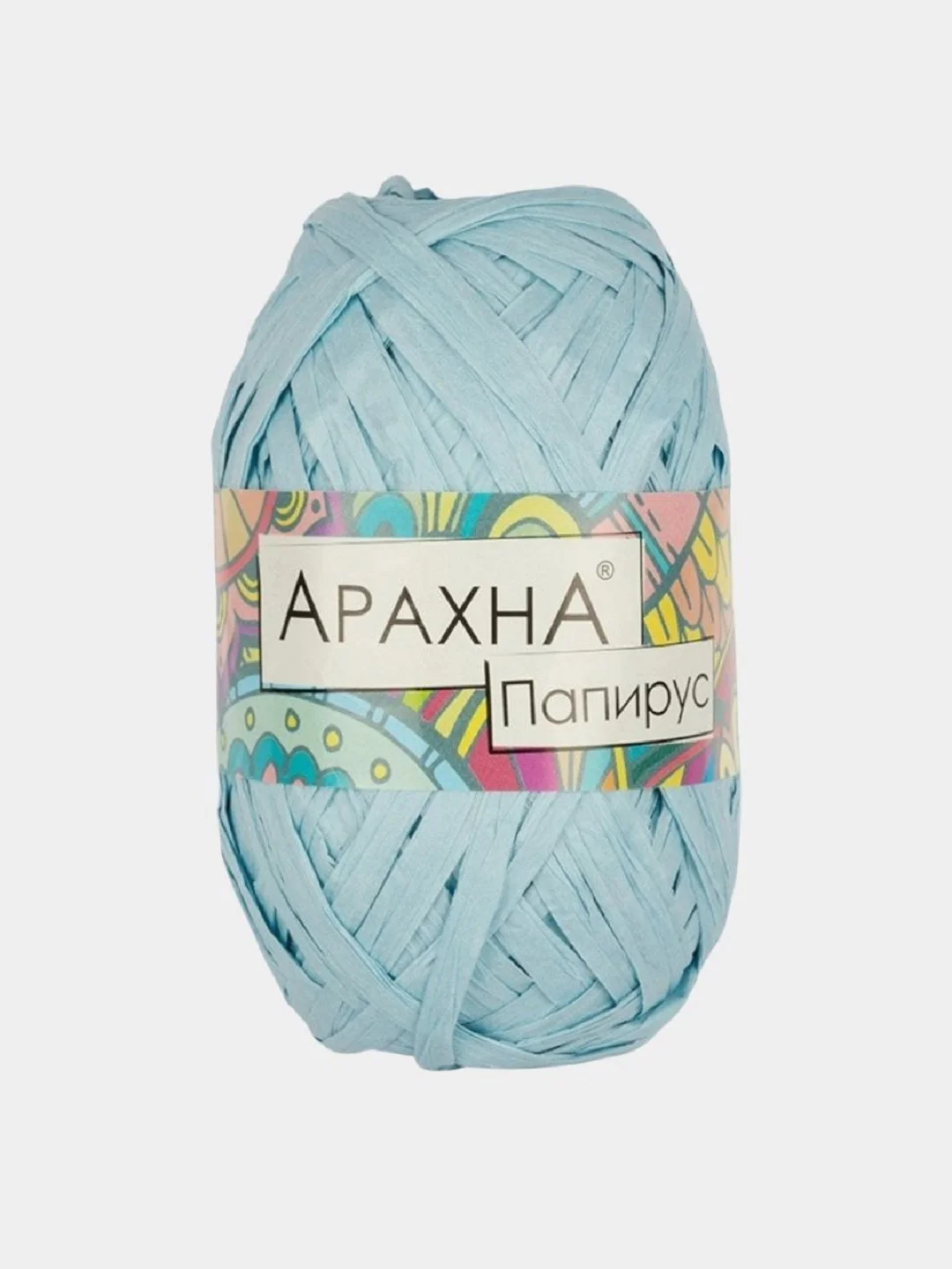 Голубой пряжа Arachna "Papyrus" рафия