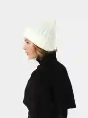 Шапка вязаная с отворотом, полушерсть, 4 цвета