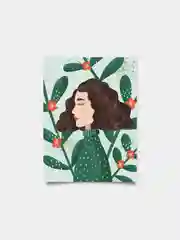 Открытка "Девочка-веточка" 10*15 см
