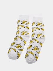 Носки женские с принтом "Banana" длинные унисекс, высокие мужские