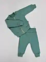 Мятный детский костюм утепленный (толстовка и штаны) футер с начёсом Радуга