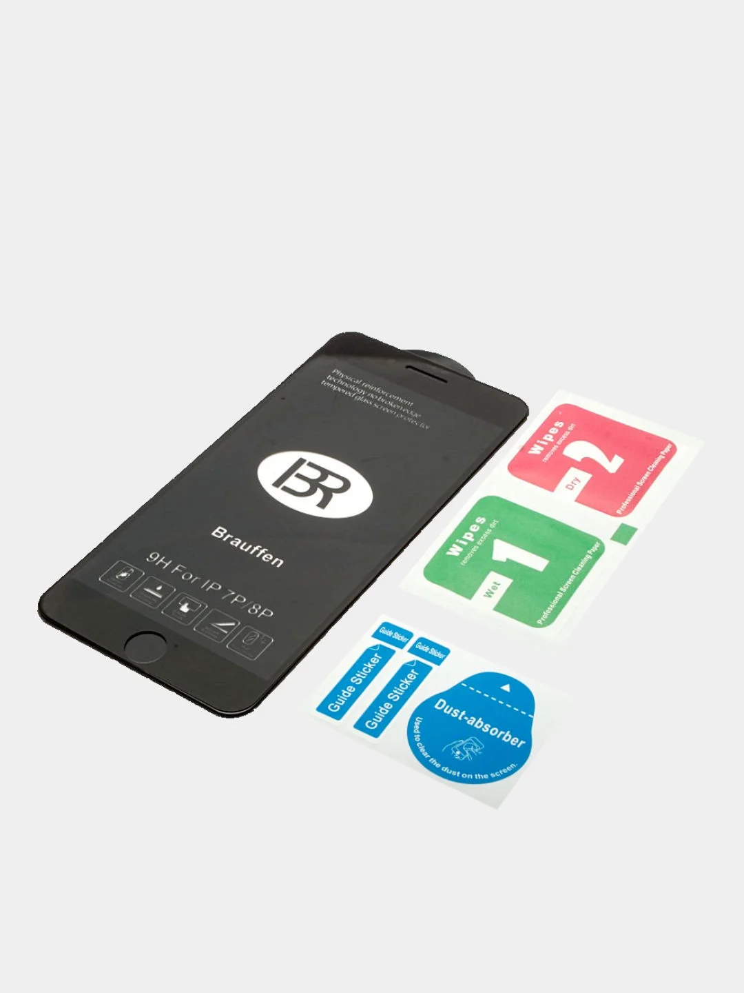 Стекло защитное 9H Premium Glass 3D для iPhone 7/8 Plus, черное
