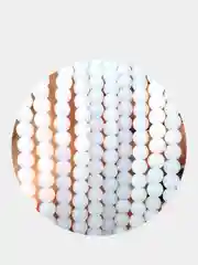 Серебряный бусины матовые стеклянные