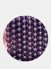 Фиолетовый бусины матовые стеклянные