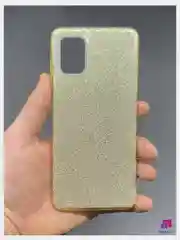 Золотой чехол силиконовый с блестками для Samsung Galaxy A32 Противоударный чехол