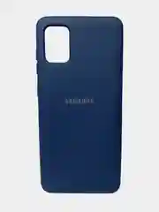 Темно-синий чехол Samsung A31 c Soft Touch покрытием