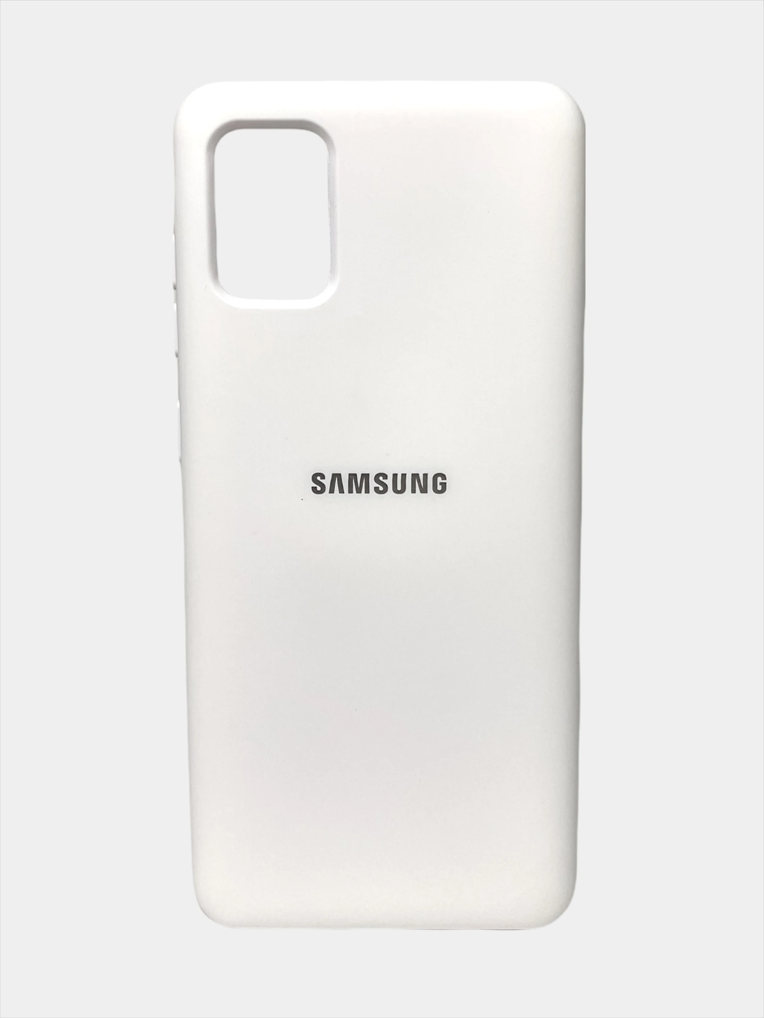 Белый чехол Samsung A31 c Soft Touch покрытием