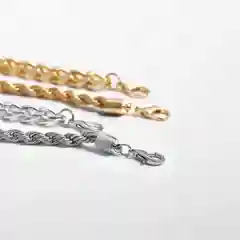 Золотой двухслойный браслет