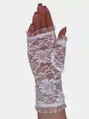 Перчатки - митенки, гипюровые