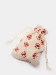 Бордовый мешочек подарочный 3 шт. Новый год/Рождество